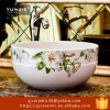 Jingdezhen China high quality antique famille rose ceramic counter tops basin bule and white painting vessel sink
