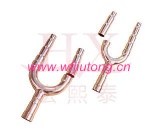 Tee copper fittings for refrigeration