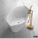 Italian design solid surface bath , badewanne mit dusche