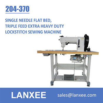 Lanxee 204-370 Durkopp Adler Flat Bed Heavy Duty Sewing Machine