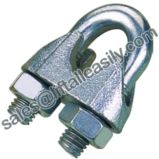 GALV. MALLEABLE WIRE ROPE CLIP DIN 741 - WIRE ROPE CLIP
