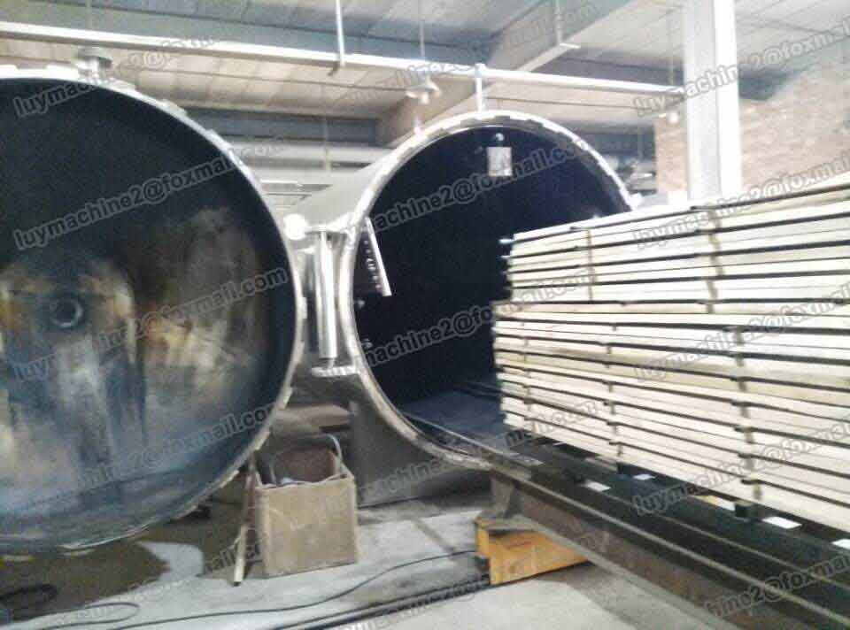 vacuum drying chamber for wood