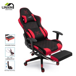 Cheap Modern Ergonomic Adjustable Armrest Racing Silla Swivel Gaming Seat Office Chair with Footrest and Massage Custom Logo