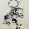 turkish evil eye metal keychain jewelry