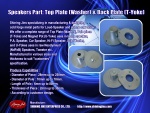 Speaker Parts Tweeter T-Yoke (Pole Piece) and Washer (Top Plate) CNC Machining Parts - YK-20121220