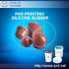 Applications of liquid pad printing silicone rubber