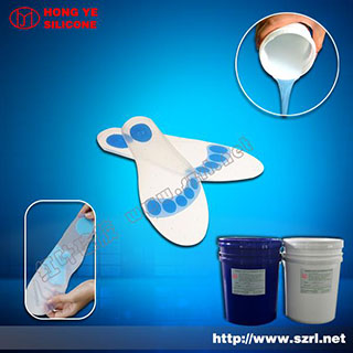 The advantages of liquid silicon rubber for toe spreaders: 1. High transparency.  2. High fluidity, high curing rate.  3. Pressure release.  4. Shock absorption.  5. Multiple density