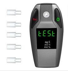 FDA Approved Police Grade Fuel-Cell Sensor Breathalyzer Alcohol Breath Tester - AMS018