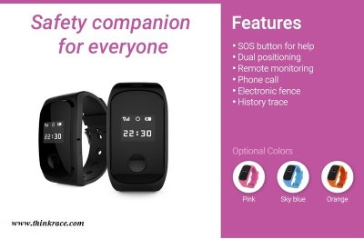 GPS Watch Tracking Device PT07 - Smartwatch with SIM Card Facility