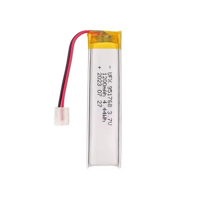 OEM ODM Support Consumer Electronics Batteries UFX 951768 1200mAh 3.7V Battery-Powered Beauty Devices From China Cell Factory