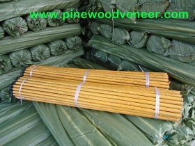 Wood broom handle with PVC coated