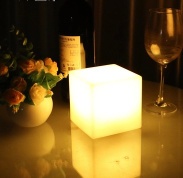 10Cm Color Changing Squares LED Table Lamp - Rechargeable - WL-ML-003