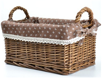wejoin wicker basket storage basket with handle