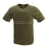 Wholesale Blank Cotton Black Army T Shirt