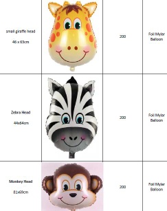 Cartoon & Character & Animal Helium Foil Mylar Balloons