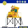 JS500 small cement mixer designed by Xinfeng concrete mixers supplier is the best cement mixer machine