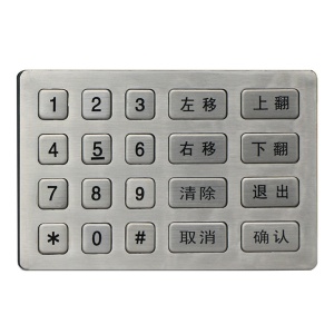 5x4 Matrix Vandalproof Rugged Keypad For CNC Machine - B761