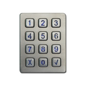 CE approved Standalone RFID metal numeric Door Keypad for access control