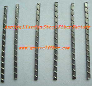 Ribbed steel fiber