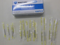 Disposable acupuncture needles