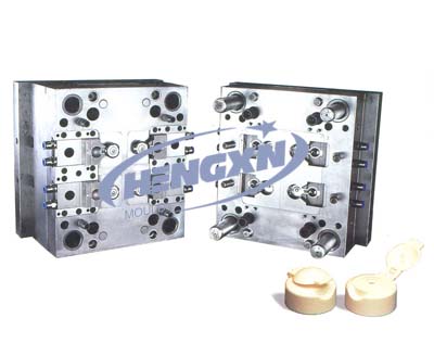 Flip cap mould