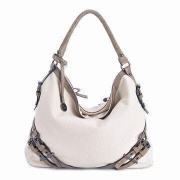 Fashionable Leather Handbag with Two Adjustable Strap for Strength and Single Handle H0728-1