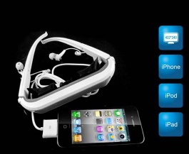 new style Simulated Display Virtual Screen Video Glasses For iPod/ iPhone/ iPad with 84 inches display
