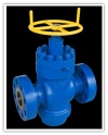 Well Head valves according to standard API 6A and sizes 2 1/16, to7 1/16 and used for pressures 3000 and 5000 (Psi) . - Well Head valves acc