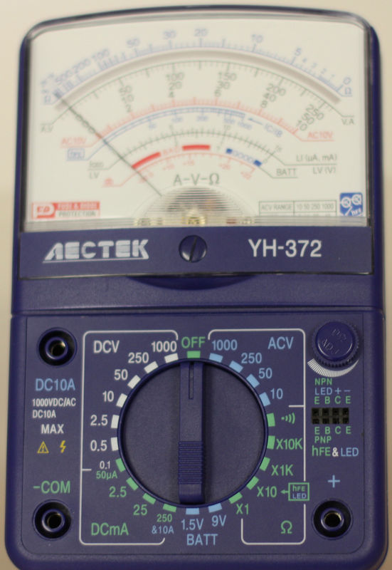 Analogue multimeter