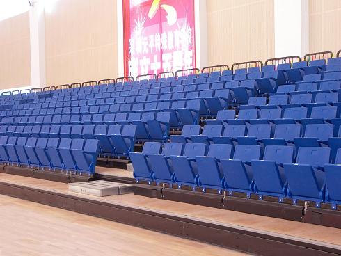 Avant public anti-fire retractable seating system,telescopic seating system for school furniture