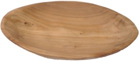 Newly Hand-made Oval Fully Carved Wooden Root Platters
