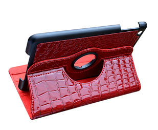 360º Rotating Leather Case Stand For ipad mini