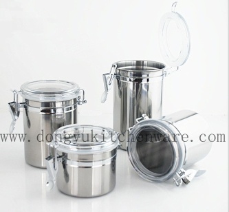 Stainless Steel Airtight Canister