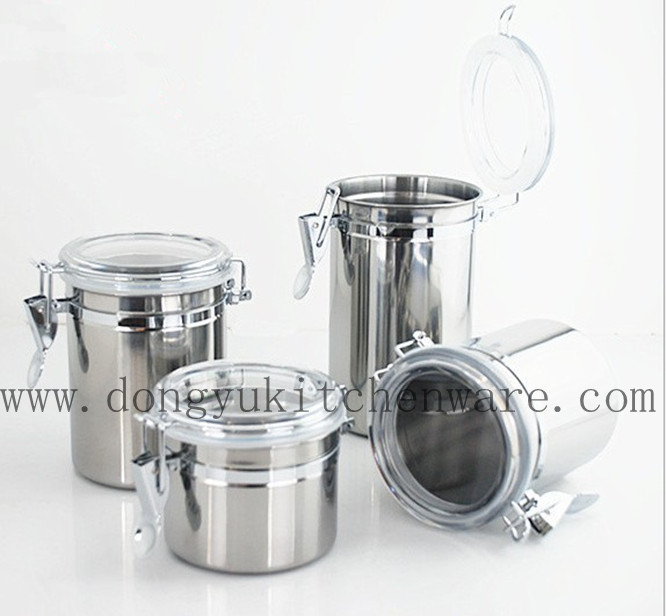 Stainless Steel Sealable Tanks and Airtight Canisters