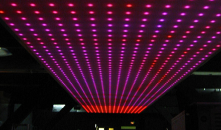 led rgb light apply in disco