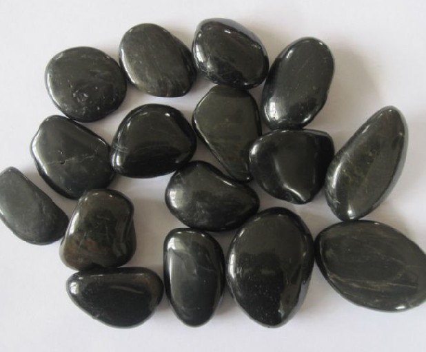 High Polished Black Pebble