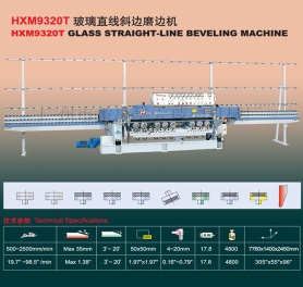 HXM9320T Glass Straight-Line Beveling Machine