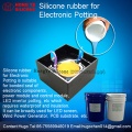 Silicone rubber for electronic potting compound