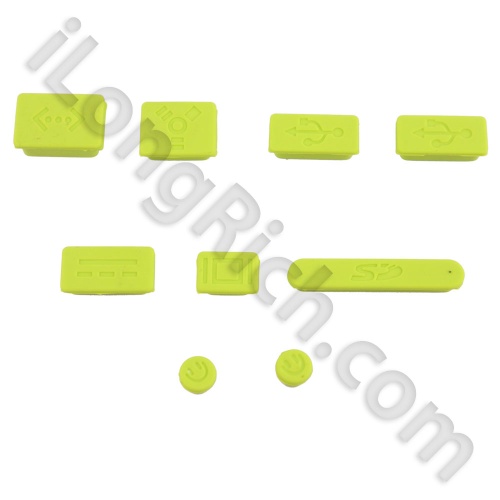 Soft Silicone Dustproof Plug For Apple Macbook Pro and Air--Green