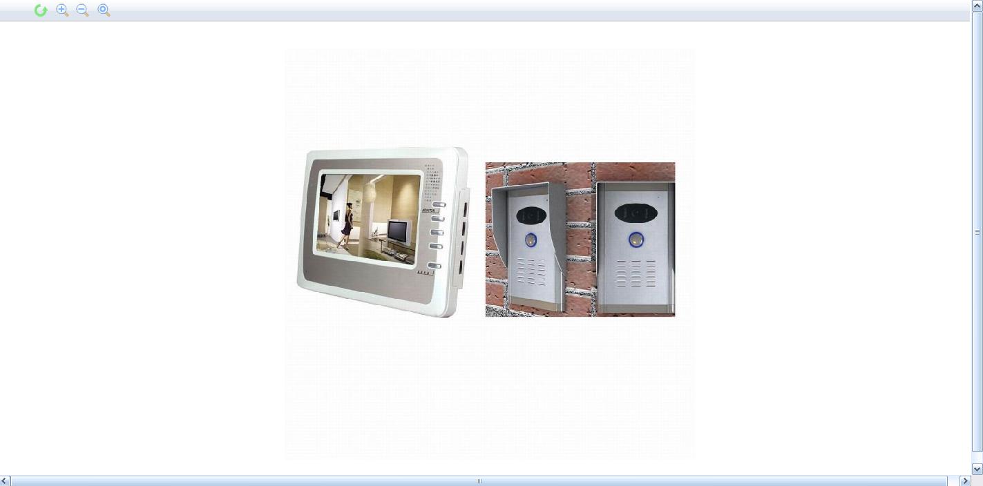 video door phone monitor and door station with metal cover