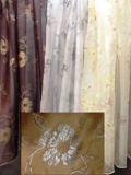 Bronzing Gold / Silver flowers blossom curtain sheers