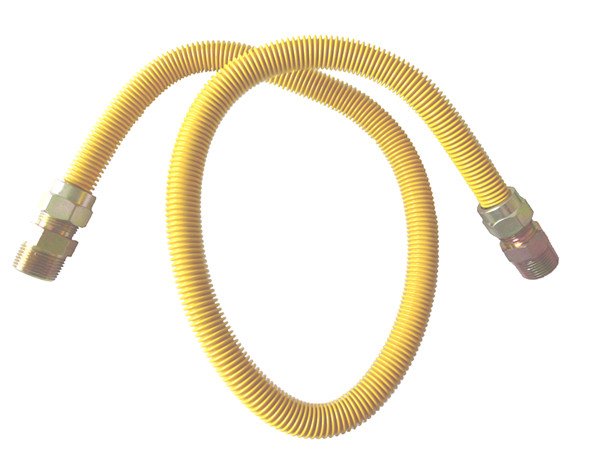 Yellow-Coated & Stainless steel Flexible Gas Connectors