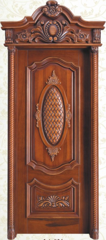 European style solid wood door