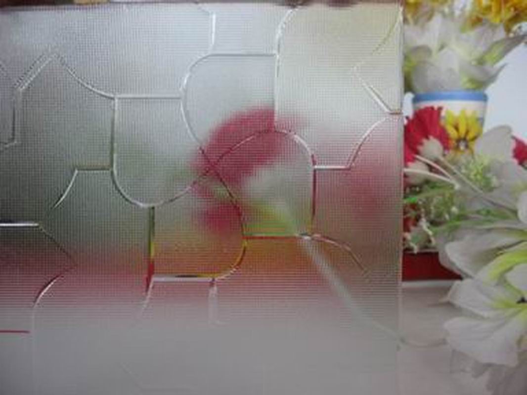 3-8mm Clear Puzzle Patterned Glass with CE&ISO9001