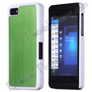 Deluxe Metal Brushed Plastic Hard Case Cover for Blackberry Z10(Green)