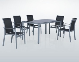 All-aluminum tables and chairs set