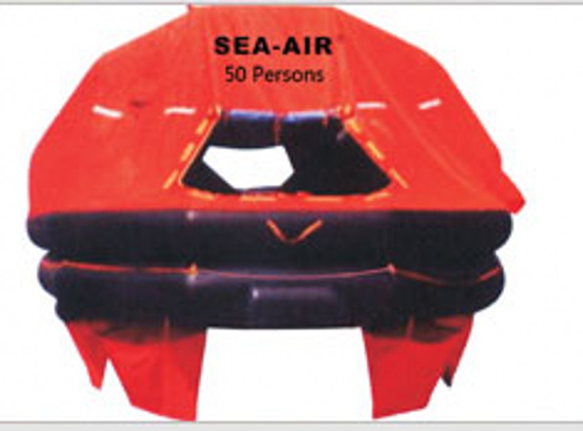 SELF-RIGHTING INFLATABLE LIFERAFT