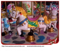 Park attractions amusement rides carousel horse