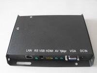 Network server control advertising player box with WIFI 3G STB