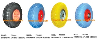 PU foam rubber wheel
